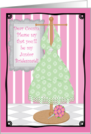 Cousin Junior Bridesmaid Invitation Request card