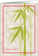 Thank You Wedding Help Bamboo card