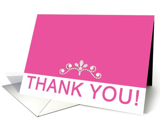 Thank You Bridal Shower Hostess Host Tiara card (554121)