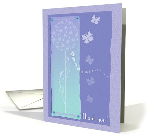 Thank You Bridal Shower Hostess Host Scrapbook Butterflies card