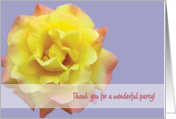 Thank You Bridal Shower Hostess Host Rose card