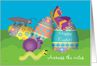 Easter Eggs Bugs Across the Miles card