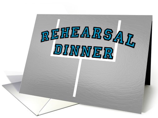 Rehearsal Dinner Invitations Football Theme card (592799)