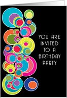 Birthday Party Invitations General Any Age Pop Art card