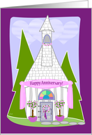 Wedding Anniversary Inlaws Little Church card
