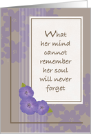 Encouragement for Caregiver of Woman with Alzheimer’s Disease card