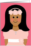 Felicidades En Tu Primera Comunin para Nia First Communion for Girl card