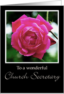 Rose Church Secretary Happy Birthday Card
