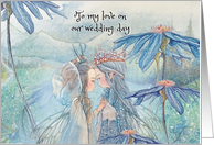 Fairy Couple For My Love on Our Wedding Day card