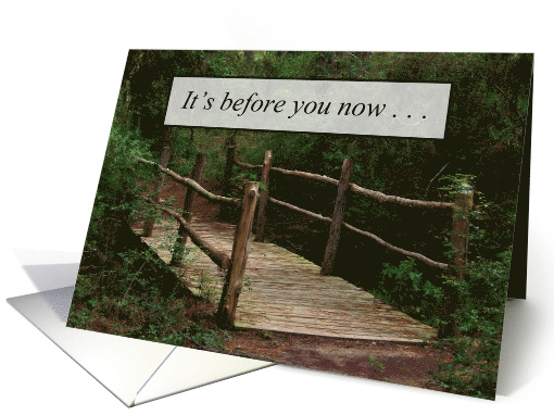 Good Luck on Your Venture Woods and Bridge card (217174)