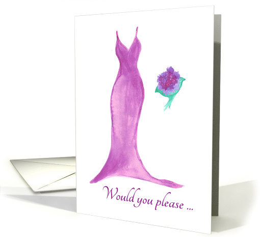 Please be my Maid of Honor Invitation card (247112)