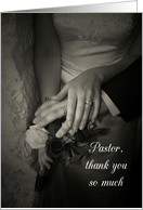 Thank You, Pastor, for Marrying Us card