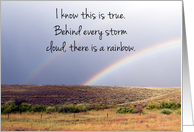 Rainbow Encouragement During Cancer Recovery card