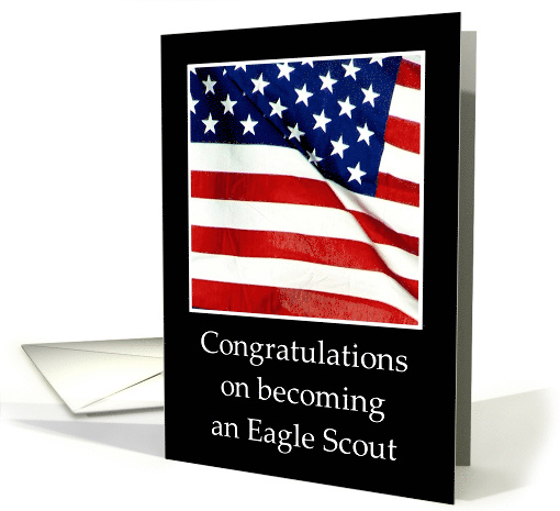 Flag Eagle Scout Congratulations card (516040)