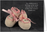 Scripture Baby Girl Congratulations card