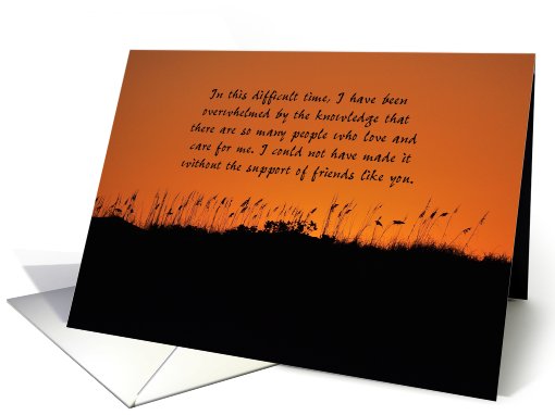 Thank you for being there card (704958)