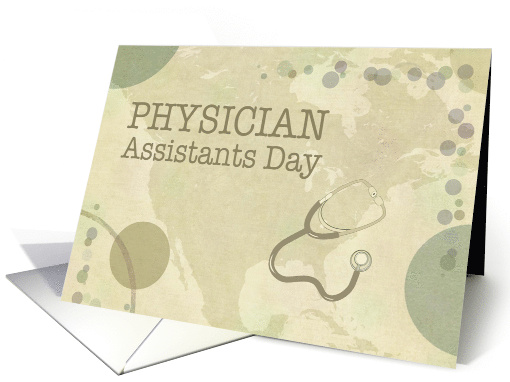 Physician Assistants Day neutral colors w/stethoscope card (1165276)