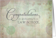 Law School Congratulations card