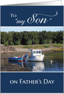 Like a Son, Father’s Day Fishing Boat card