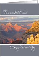 Like a Son, Father’s Day Grand Canyon at Sunset card