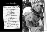 Be my maid of honor - handwritten note custom photo/name card