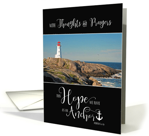 Hope Anchor Thoughts and Prayers Lighthouse card (1525306)