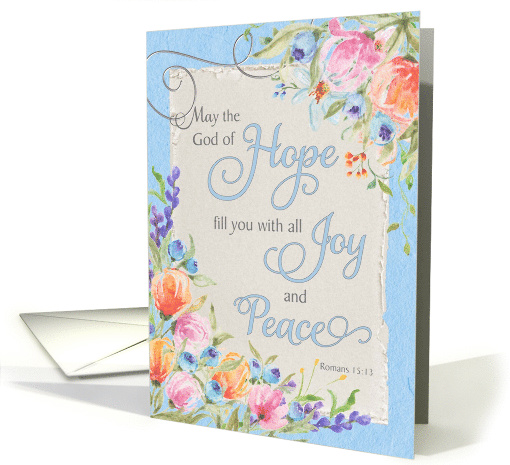 Hope Scrapbook Style Scripture Encouragement card (1525534)