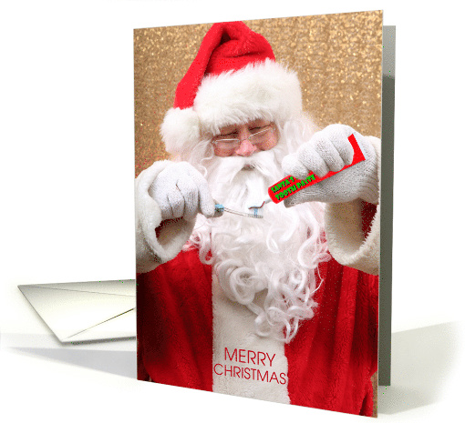 From Dentist Santa Claus with Toothbrush and Paste card (1551810)