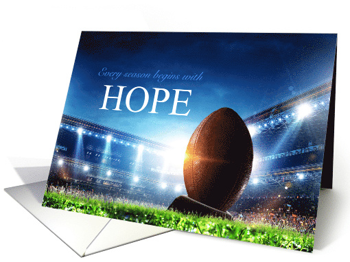 HOPE Football Themed Cancer Encouragement card (1742018)