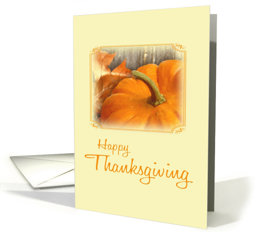 Happy Thanksgiving Pumpkin - business card (245152)