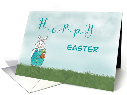 Hoppy Easter Bunny Rabbit card (369082)