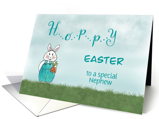 Hoppy Easter Bunny Rabbit - Nephew card (369099)