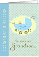 Congratulations - new grandson card