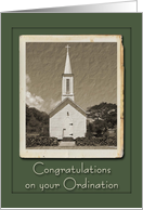 Congratulations - ordination card