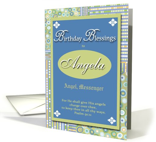 Birthday Blessings - Angela card (405837)