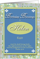 Birthday Blessings - Helen card