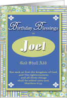 Birthday Blessings - Joel card