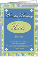 Birthday Blessings - Lois card