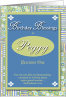 Birthday Blessings - Peggy card
