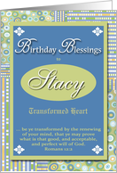 Birthday Blessings - Stacy card