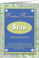 Birthday Blessings - Stan card