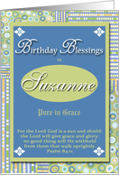 Birthday Blessings - Suzanne card