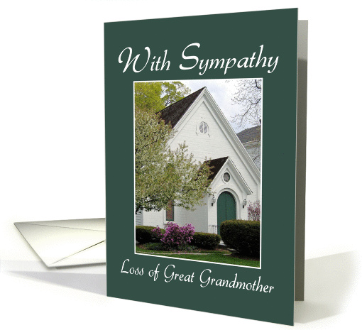Loss of Great Grandmother Sympathy card (441852)