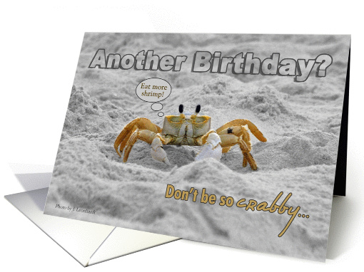 Crabby birthday humor card (465886)