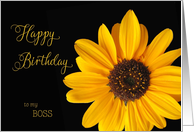 Boss - Happy Birthday Sunflower card