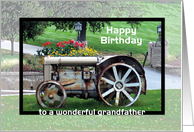 Grandfather birthday Tractor - Custom card