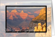 With Deepest Sympathy - Grand Canyon at Sunrise card