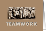 Teamwork Nostalgic Baseball Team Photo card