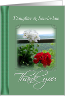 Thank You - Daughter & Son in law card