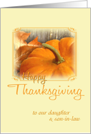Our Daughter/SIL - Thanksgiving Pumpkin card